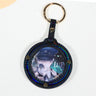 58/75mm Round Badge Protector Sleeve Hanging Charm for Goods Display