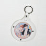 58/75mm Round Badge Protector Sleeve Hanging Charm for Goods Display