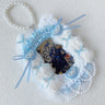 Anime Lace Pearl Badge Card Holder Charm