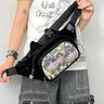 Cute Cat Ita Bag Y2K Style Student Chest Bag