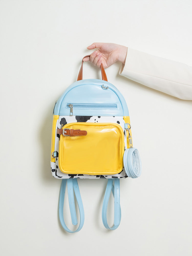 clear mini backpack forever 21 Cute Cow Print Ita Bag Backpack with Charm – Ita Bag Shop