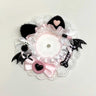 Cute Lace-Trimmed Devil Rosette Badge Decoration for Ita Bags