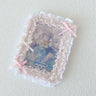 Kawaii Lace Bow 3-Inch Photo Card Holder Decoration