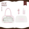 Pu Handbag Crossbody Daily Ita Bag Pin Bag 20cm Doll Bag