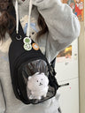 Cute Girl Style Chest Ita Bag for Plush Dolls