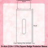 Square Transparent Anime Badge Protector Sleeve
