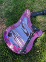 Y2K Guitar and Bass-Shaped Ita Bag with Pin Display Design