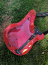 Y2K Guitar and Bass-Shaped Ita Bag with Pin Display Design