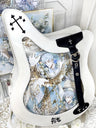 Y2K Guitar and Bass-Shaped Ita Bag with Pin Display Design