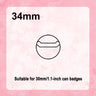 Glitter Can Badge Protective Sleeve