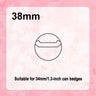 Glitter Can Badge Protective Sleeve
