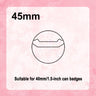 Glitter Can Badge Protective Sleeve