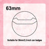 Glitter Can Badge Protective Sleeve