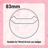 Glitter Can Badge Protective Sleeve