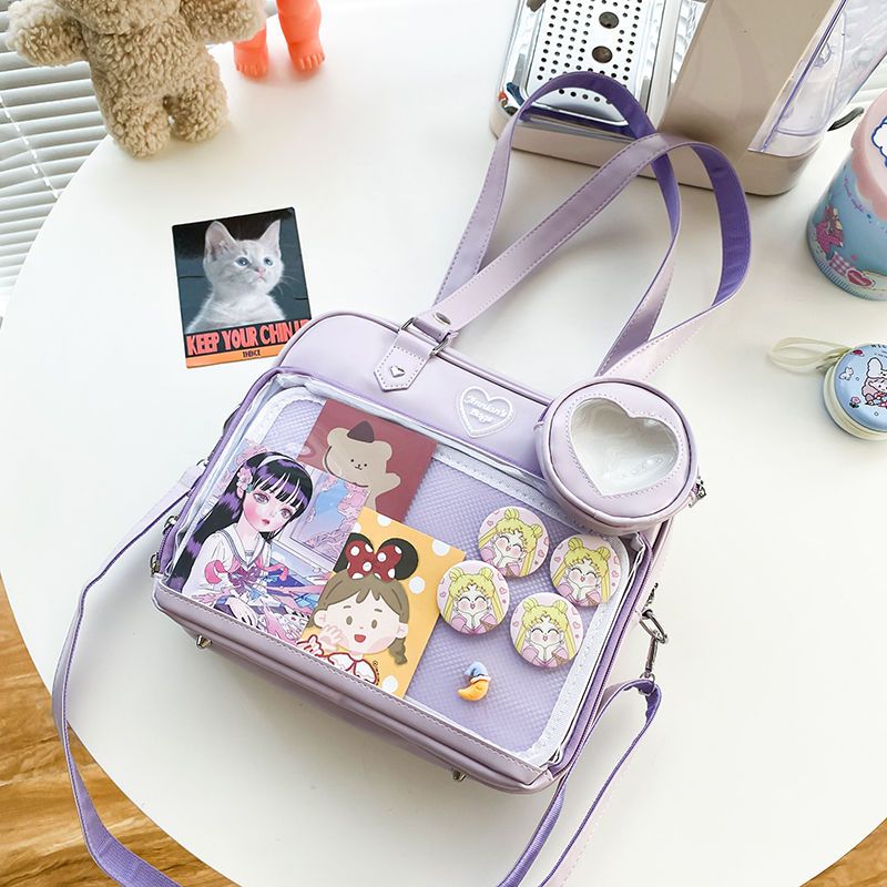 Kawaii Candy Color Ita JK Lolita PU Crossbody Shoulder Bag Crossbody Ita Bags