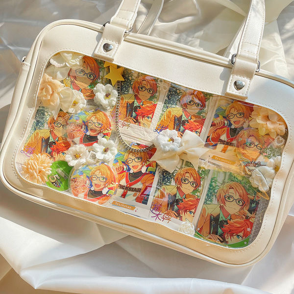 Ita Bag Tote Handbag DIY Badge Clear Window Ita Anime Shoulder Bags