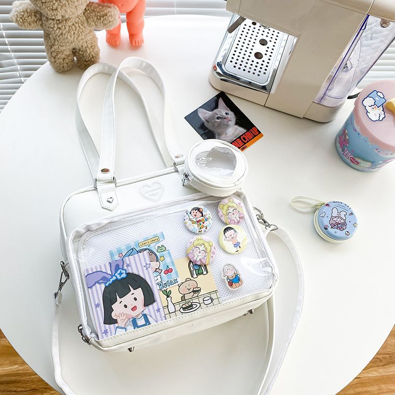 Kawaii Candy Color Ita JK Lolita PU Crossbody Shoulder Bag Crossbody Ita Bags