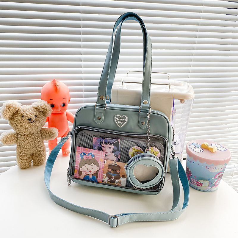 Kawaii Candy Color Ita JK Lolita PU Crossbody Shoulder Bag Crossbody Ita Bags