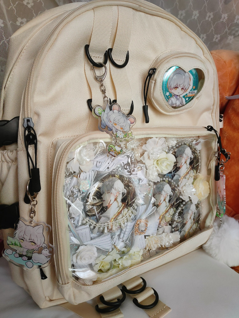 Large Lolita Double Clear Windows Kawaii Anime Backpack Ita Backpacks