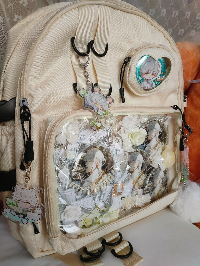 Backpack With Window Large Lolita Double Clear Windows Kawaii Anime Backpack – Ita Bag Shop