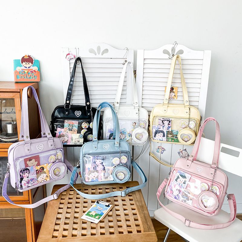 Kawaii Candy Color Ita JK Lolita PU Crossbody Shoulder Bag Crossbody Ita Bags