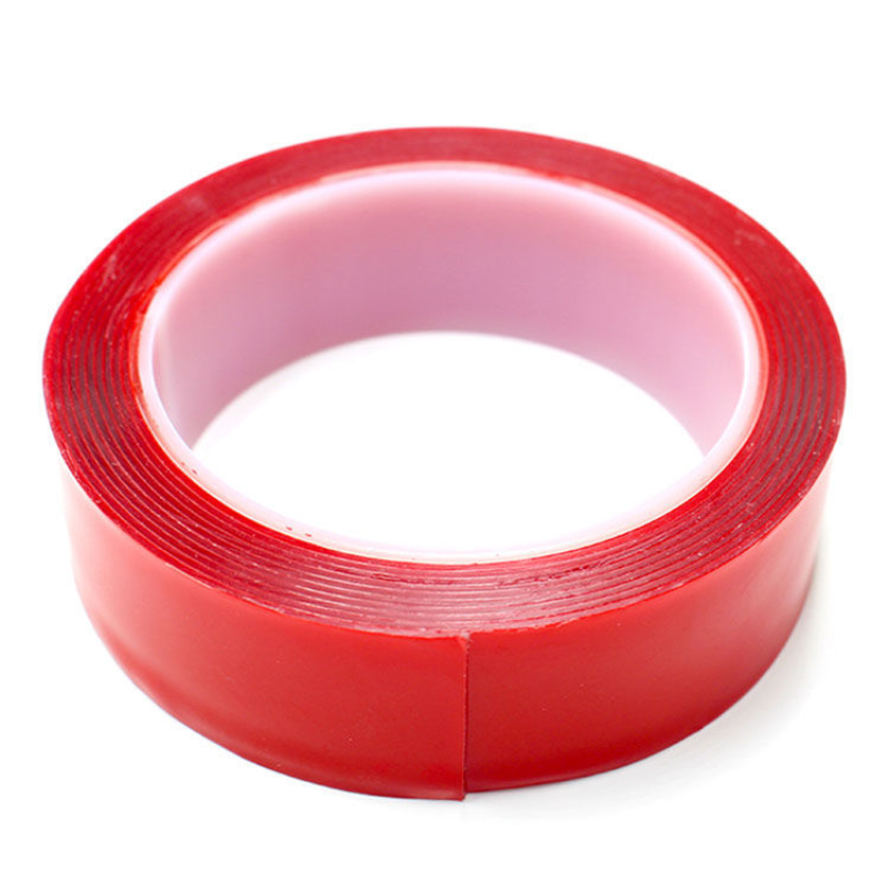 Clear Double Sided Sticky Tape with Red Backing Craft Tape Other