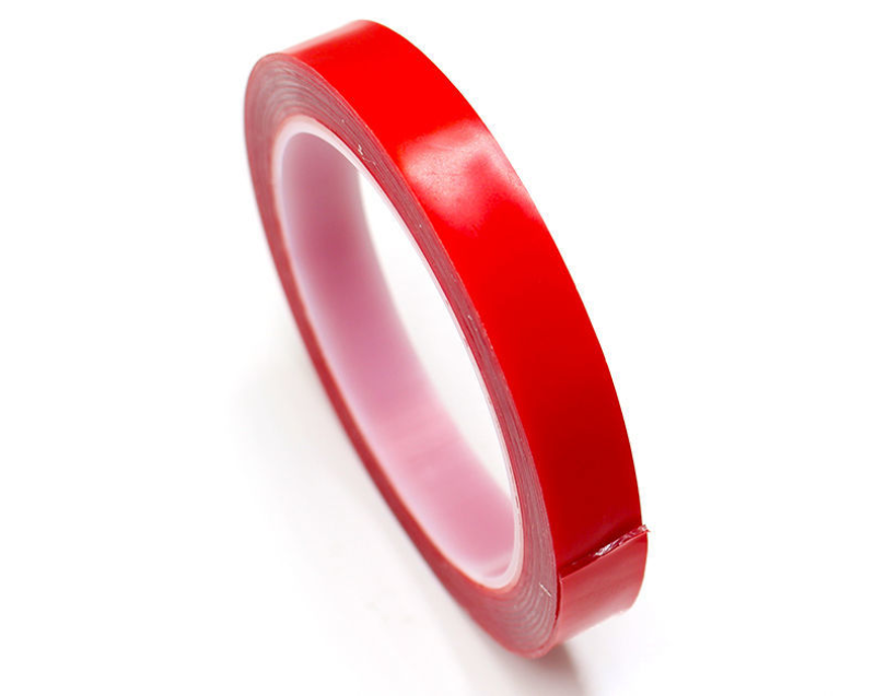 Clear Double Sided Sticky Tape with Red Backing Craft Tape Other