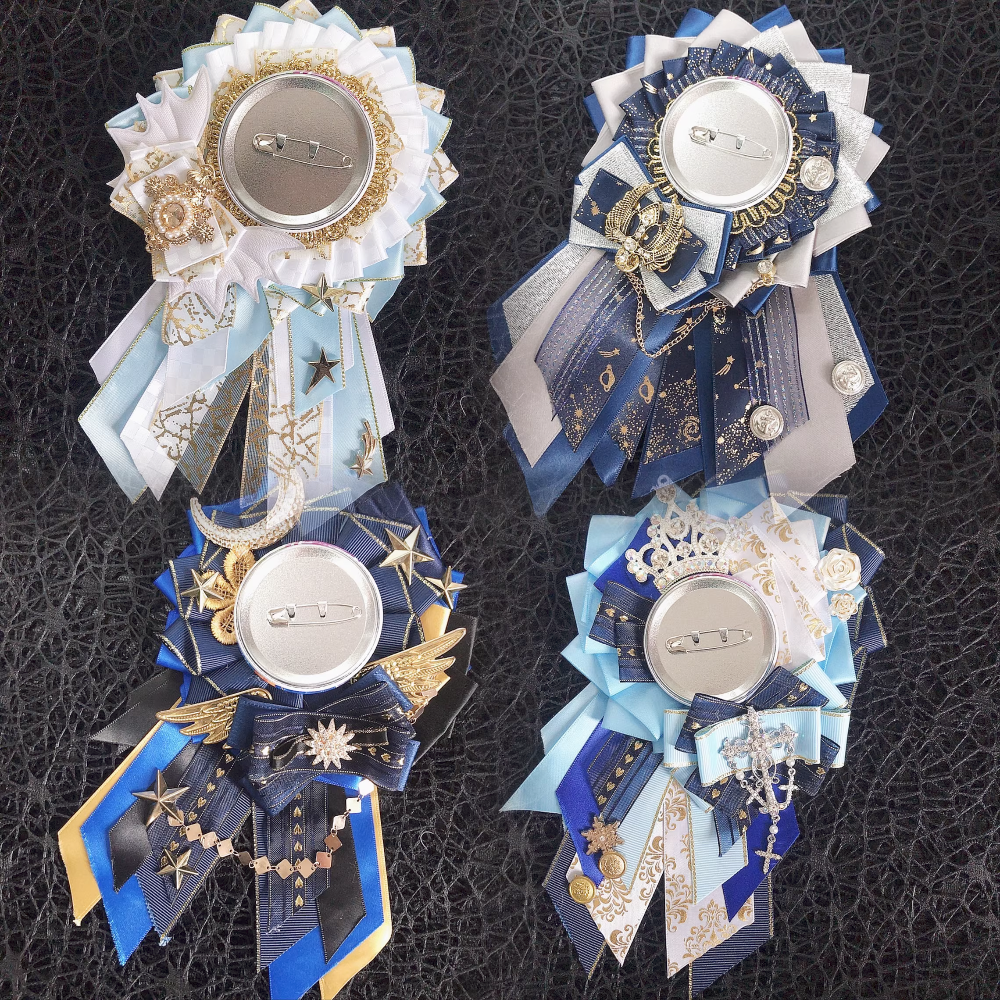 Lolita Blue Series Ita Badge Bag Accessories Pin Display Badge Display Badge Display