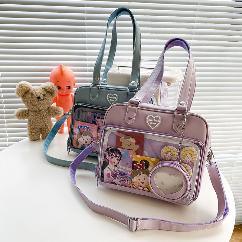 Kawaii Candy Color Ita JK Lolita PU Crossbody Shoulder Bag Crossbody Ita Bags