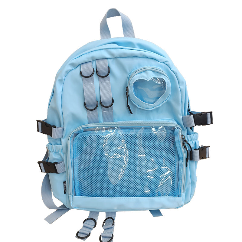 Large Lolita Double Clear Windows Kawaii Anime Backpack Ita Backpacks