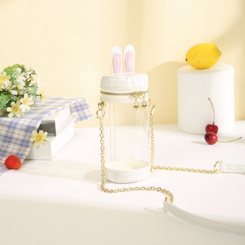 Mini Doll 15cm 10cm Transparent Rabbit Ita Bag Doll Bags