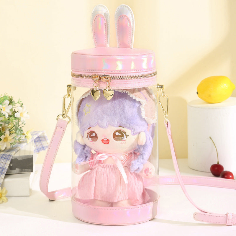 Mini Doll 15cm 10cm Transparent Rabbit Ita Bag Doll Bags