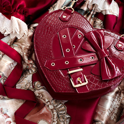Gothic Lolita Heart Ita Handbag Shoulder Bag Totes