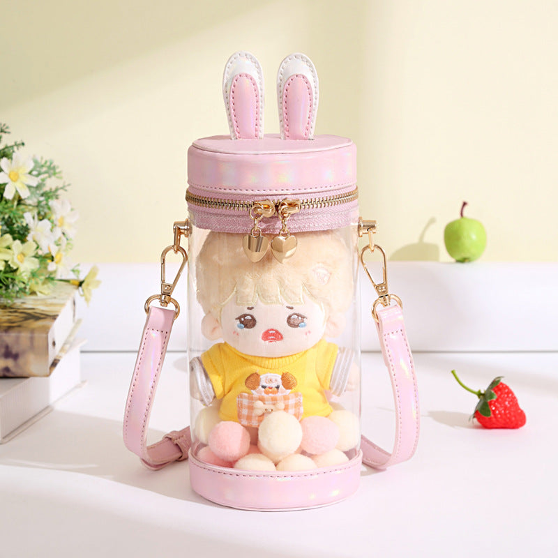 Mini Doll 15cm 10cm Transparent Rabbit Ita Bag Doll Bags