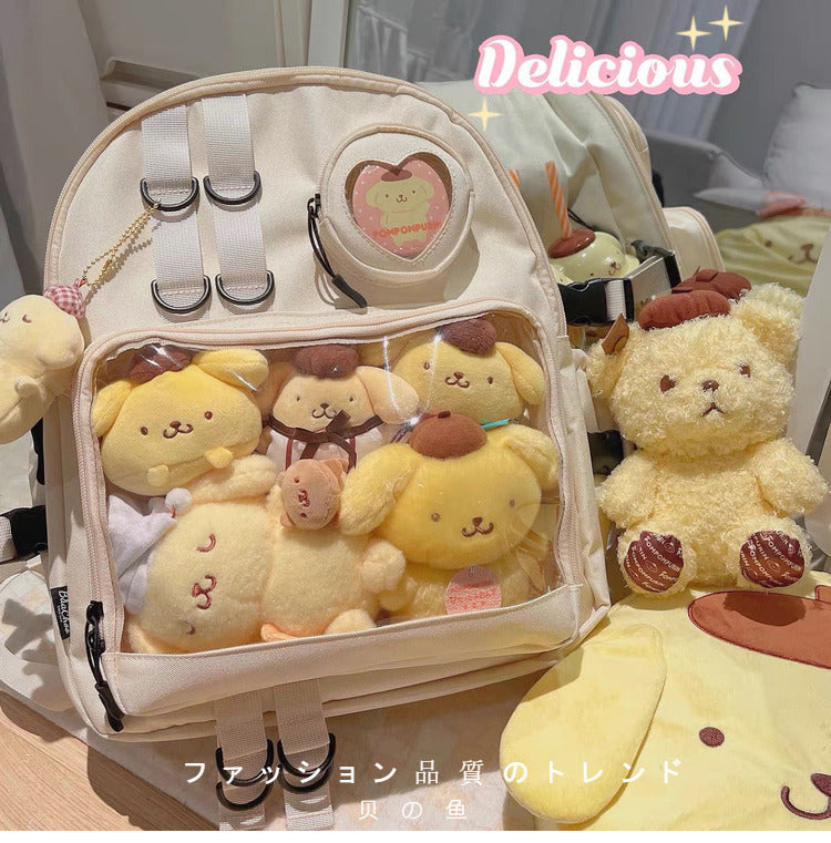 Backpack With Windows Large Lolita Double Clear Windows Kawaii Anime Backpack – Ita Bag Shop