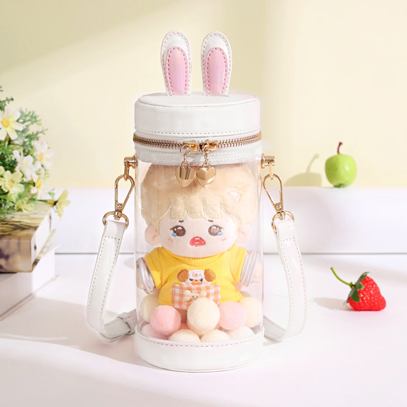 Mini Doll 15cm 10cm Transparent Rabbit Ita Bag Doll Bags