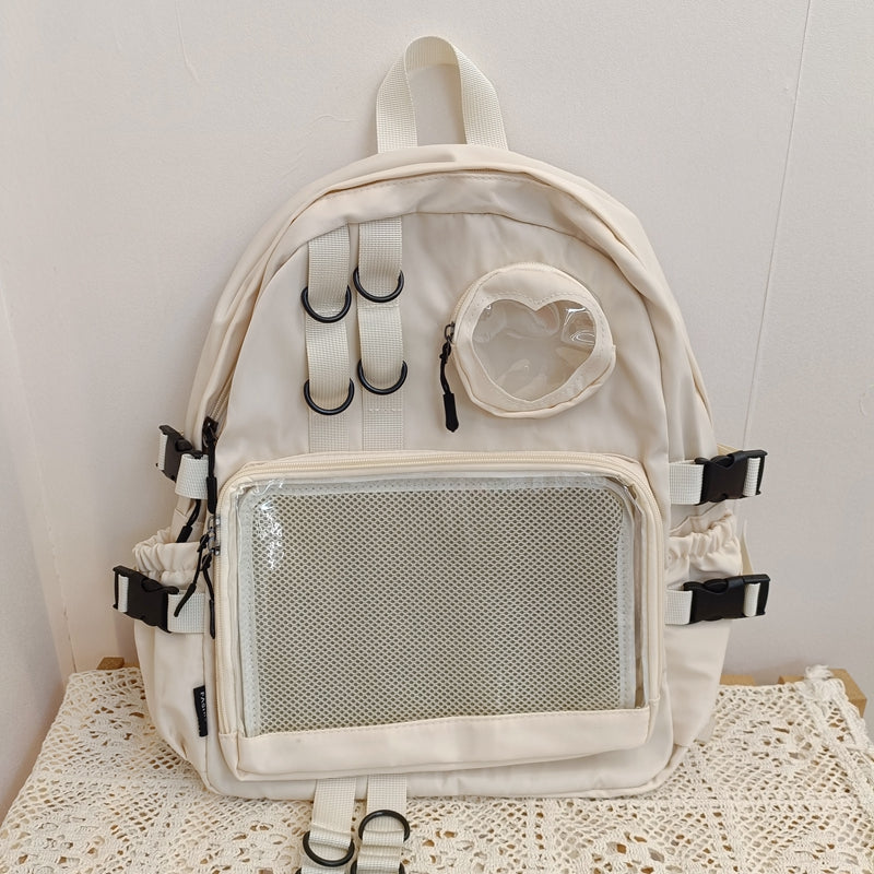 Backpack With Windows Large Lolita Double Clear Windows Kawaii Anime Backpack – Ita Bag Shop