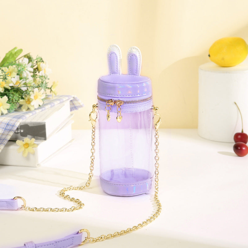 Mini Doll 15cm 10cm Transparent Rabbit Ita Bag Doll Bags