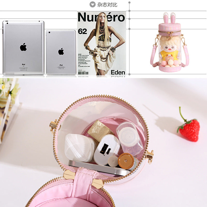 Mini Doll 15cm 10cm Transparent Rabbit Ita Bag Doll Bags