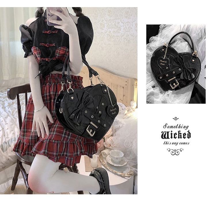 Gothic Lolita Heart Ita Handbag Shoulder Bag Totes