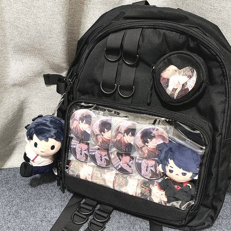 Large Lolita Double Clear Windows Kawaii Anime Backpack – Ita Bag Shop