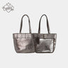 Ita-Tasche im Gürtelstil - Geräumige Y2K-Tote-Ita-Tasche aus Silber