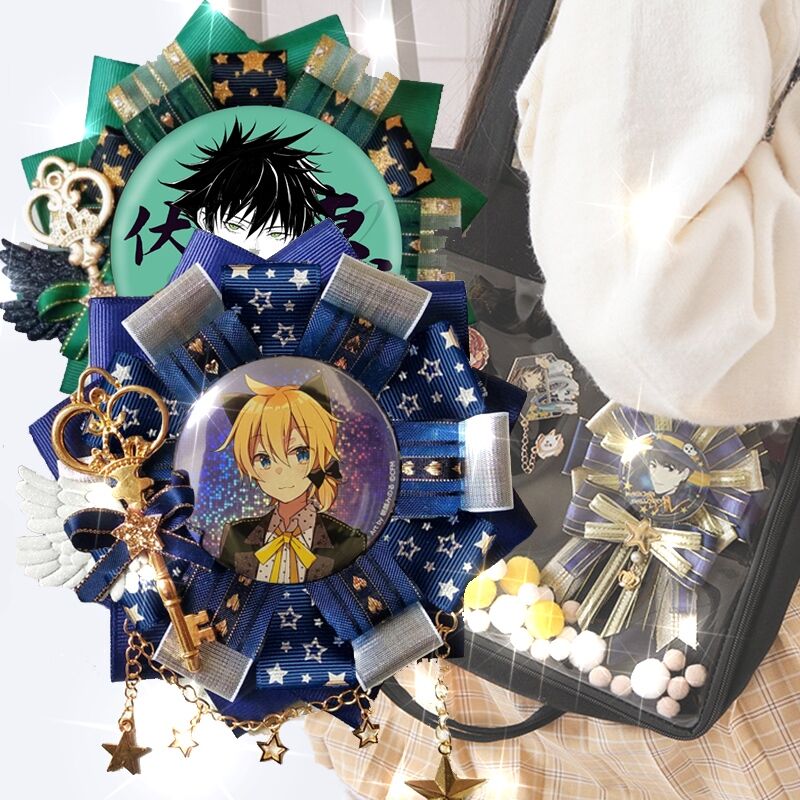 Anime Figure Ribbon Anime Rose Ribbon Decoration for Ita Bags – Ita Bag Shop