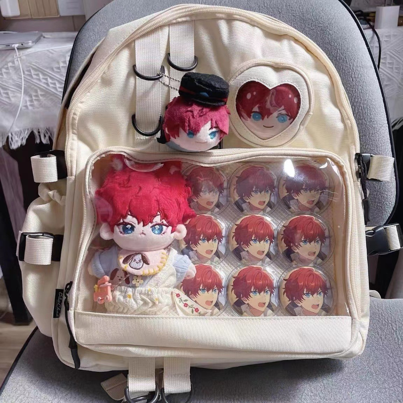 Backpack With Windows Large Lolita Double Clear Windows Kawaii Anime Backpack – Ita Bag Shop