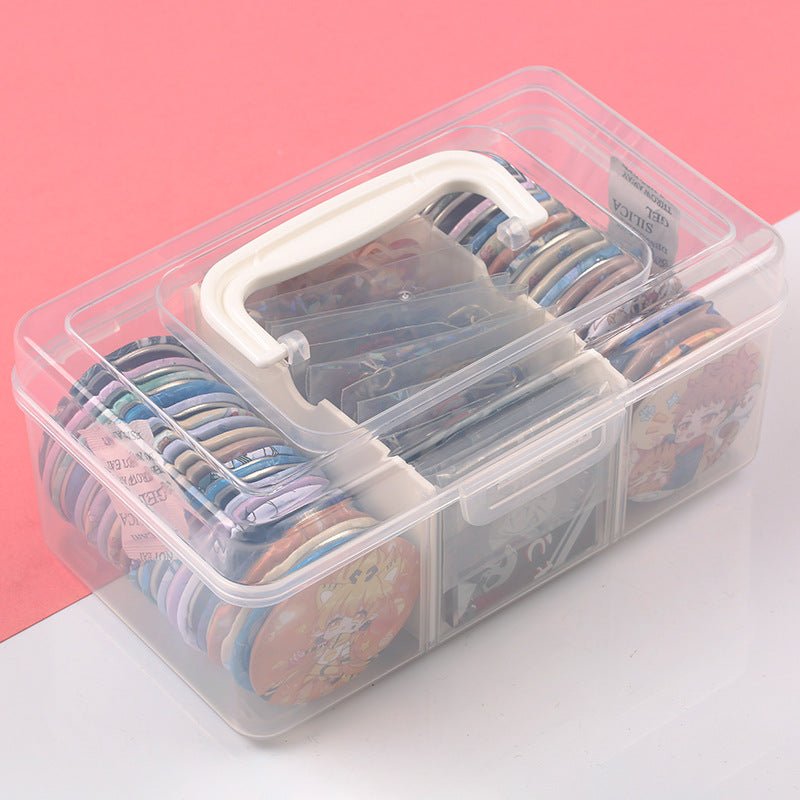 Badge Storage Box / Plastic Container Badge Decoration