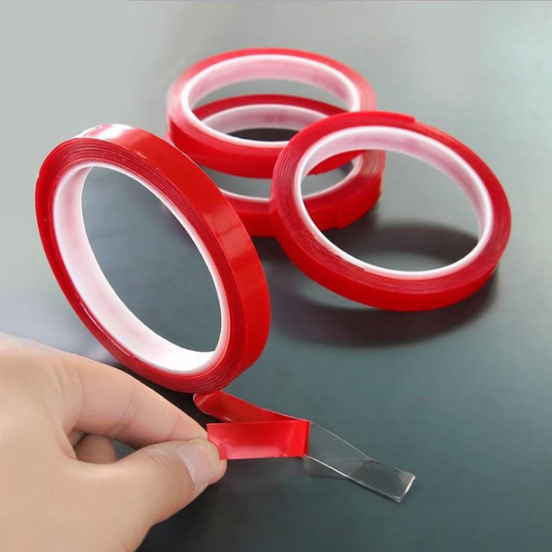 Clear Double Sided Sticky Tape with Red Backing Craft Tape Other