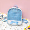 Bowknot Candy Color Pins Display Backpack Bag Ita Backpacks