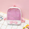 Bowknot Candy Color Pins Display Backpack Bag Ita Backpacks