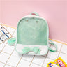 Bowknot Candy Color Pins Display Backpack Bag Ita Backpacks