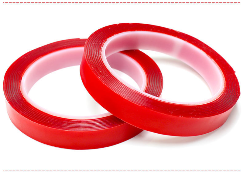 Clear Double Sided Sticky Tape with Red Backing Craft Tape Other